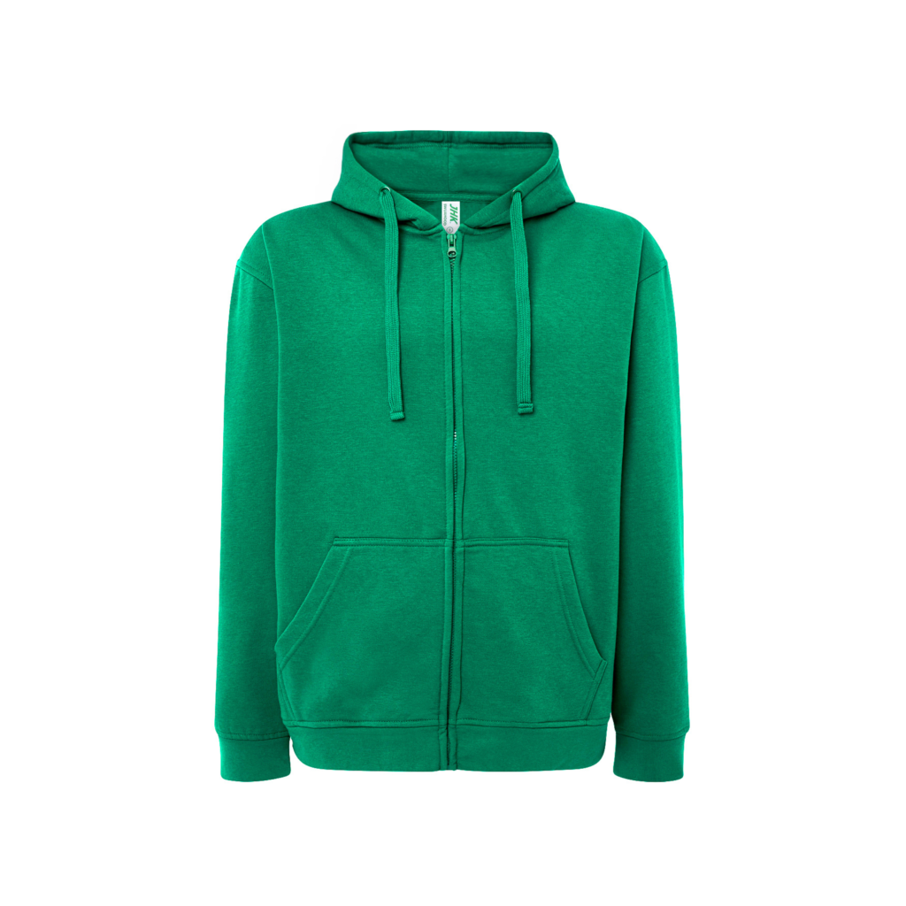 Felpa zip intera e cappuccio 280 gr² JHK SWUAHOOD